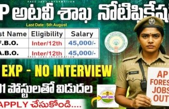 AP Forest Beat Officer Notification 2025 Selection Processes of Forest Beat Officer Notification
