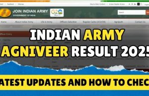 Join Indian Army – Indian Army Agniveer Result 2025 Indian Army Agniveer result 2025